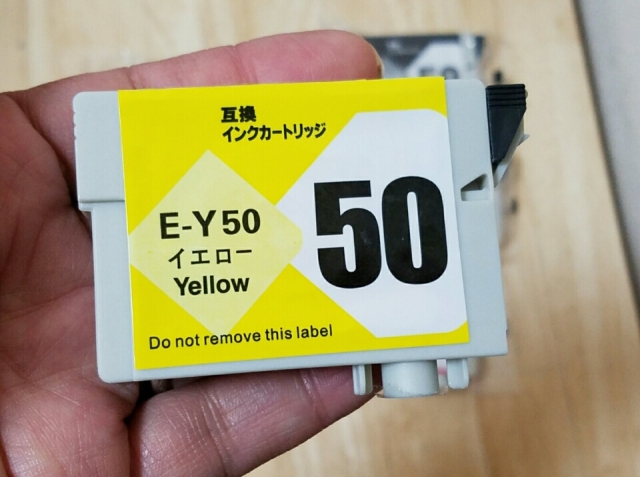 口コミ：こまもの本舗 エプソンIC50互換インク顔料タイプ 6色セットの画像（3枚目）