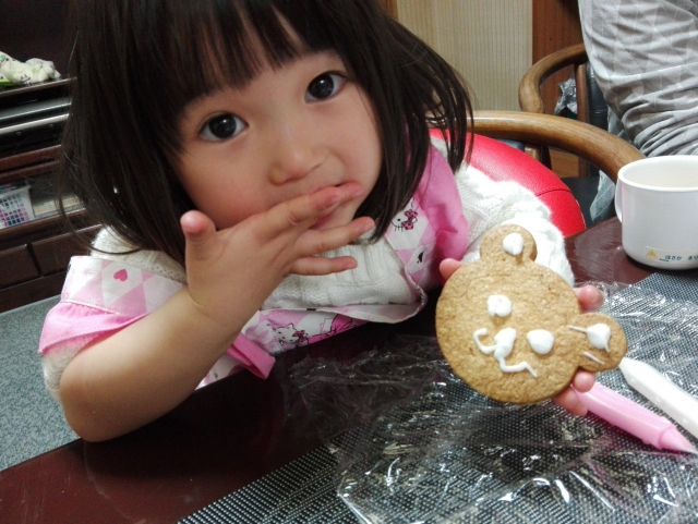 口コミ：◎共立食品◎　アイシングクッキー作り　3歳の画像（9枚目）