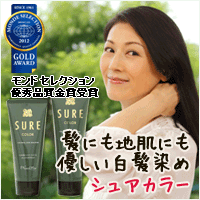 白髪染めヘアカラートリートメント『シュアカラー』