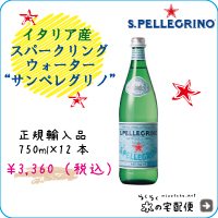 [イタリア産]S.PELLEGRINO（サンペレグリノ）　750ml×12本