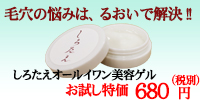 しろたえオールイワン美容ゲル