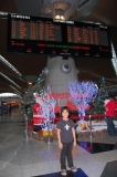 「クアラルンプールの空港でのクリスマスイルミネーション」の画像（1枚目）