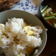 「栗ご飯」我が家の【炊込みご飯】写真コンテスト！食塩無添加★さっぱりだしで美味しい料理をの投稿画像