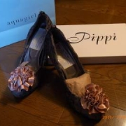 「【pippi】サテンコサージュレースパンプス」Mｙ ｆavorite shoes contest! お気に入りの靴を教えてね!の投稿画像