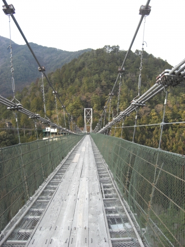 十津川の吊り橋の画像（1枚目）