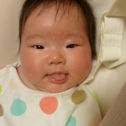 「てへり♪」赤ちゃんのイイ笑顔の写真を大募集！赤ちゃんのお肌にやさしい「よだれかけ」モニターの投稿画像