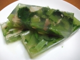 小松菜とベーコンの冷製寄せ
