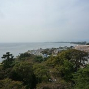 ◆長浜城から見た琵琶湖◆