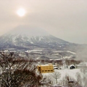 朝日と雪景色☆