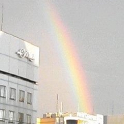 東京でみた虹♪