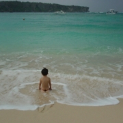 「2月の沖縄」【クリンスイ】～水のある風景～　写真テーマ「こども（家族）と水」の投稿画像