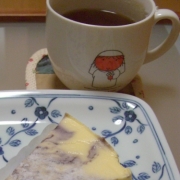 チーズケーキと紅茶