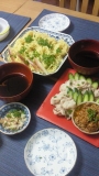 【ザ！旨っから肉味噌ざる麺】冷しゃぶとともに