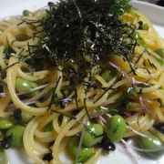 冷たいパスタ