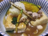 「豆腐ステーキのあんかけ～間引き野菜トッピング」の画像（1枚目）