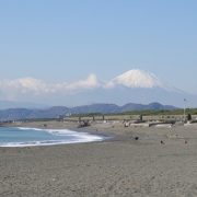 湘南の海と富士山