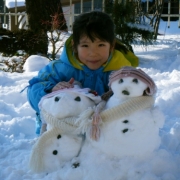 念願の！雪男と雪子☆