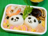 口コミ記事「パンダのちらし寿司キャラ弁当」の画像