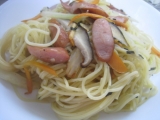 セロリのお茶漬けパスタ