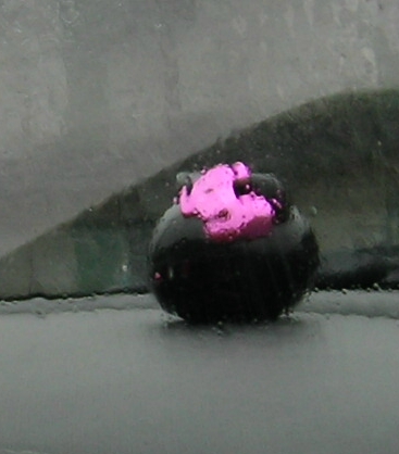 雨の車内の画像（1枚目）