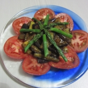「辛みそ茄子とトマトのサラダ」ごはんでファイト！目にも鮮やか！夏野菜を使った中華料理大募集！の投稿画像