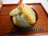 口コミ：天丼と白身魚の甘酢あんかけ弁当の画像（2枚目）