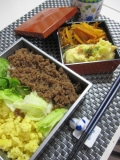 「お重を使って夕ご飯♪。」の画像（1枚目）