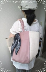 口コミ：【saita8月号掲載】カシュカシュスカーフ付きシンプルビッグトートバッグの画像（3枚目）