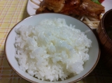 口コミ：お米がドーンと新米おぼろづき　美味しい我が家の夕食♪の画像（6枚目）