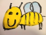 元気なミツバチ