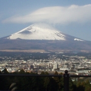 雪の富士山