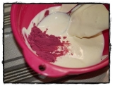 口コミ：KUKKUヨーロッパ産ブルーベリーパウダーを使って＊ベイクドチーズケーキ♪ | haruの画像（6枚目）