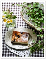 口コミ記事「KUKKUヨーロッパ産ブルーベリーパウダーを使って＊ベイクドチーズケーキ♪|haru」の画像