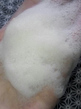 口コミ：贅沢な泡でサラサラ素肌へ・・・☆薬用ファミリー柿渋石鹸の画像（4枚目）