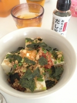 口コミ：正田醤油のおちょぼ口だし正油を使って豆腐丼を作ってみたの画像（2枚目）