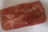 口コミ：お肉が柔らか～くなる☆マキ屋フーズさんの紅コクを使って豚こま切れ肉からステーキを作りました♪の画像（6枚目）