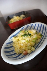 口コミ記事「【トースタースクエア】で小松菜とウインナーのチャーハン」の画像