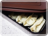 口コミ：アーネスト　葛恵子のトースターパンde付属レシピの餃子を焼く！の画像（4枚目）