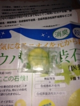 口コミ：デオドラント石鹸モニター 薬用ミョウバン柿渋石けん10gの画像（1枚目）