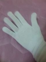 口コミ：『敏感肌のための下ばき用手袋』の画像（2枚目）
