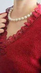 口コミ：★★★　可愛い♪コットンパールのネックレスで。。。軽やかに春の装い　★★★の画像（6枚目）