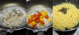 口コミ：あさりとトマトの簡単スパ☆HOKO 具だくさんのオリーブオイルを使っての画像（4枚目）