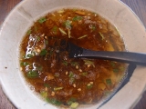 口コミ：具だくさんのオリーブオイルレシピとはかた地どりの水炊き風スープにもずくとがごめ昆布のスープの画像（3枚目）