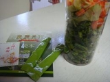 「いつもの野菜ジュースにまぜまぜ☆」の画像