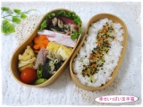 口コミ記事「☆野菜ふりかけごはんと豚ニラ炒めのお弁当☆」の画像