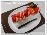 「ロールケーキで、ちょっと気取ったクリスマスケーキ☆」の画像（1枚目）