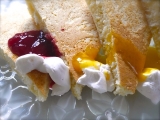 口コミ：北海道 濃厚レアチーズケーキ＆果実ソース　の画像（1枚目）