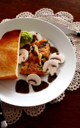 口コミ記事「カマンベールチーズと葱のオムレツ・・休日朝ご飯♪」の画像