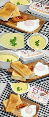 口コミ：☆きょうのあさごはん☆かんたん・やさしいスープができるセット『朝食パレット』。。（*^^*）☆の画像（1枚目）