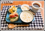 口コミ：かんたん・やさしいスープができる『朝食パレット』de朝ご飯の画像（6枚目）